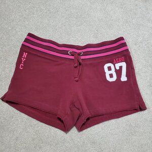 AEROPOSTALE Low Rise Track Sweat Shorts 3" 2012 Fleece Line Stretch Women Medium